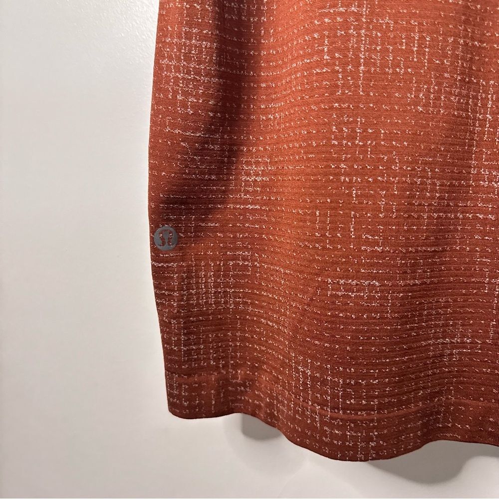 Lululemon Metal Vent Tech T-Shirt 2.0 Disrupted Grid Delicate Mint / Date Brown - Picture 7 of 7